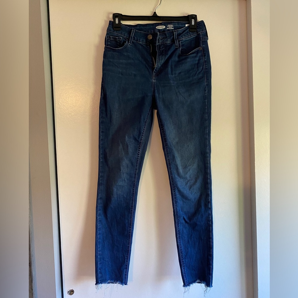 Rockstar super skinny high rise old navy built-in sculpt
